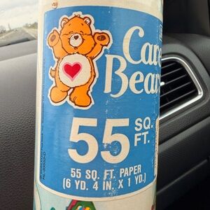 Care Bears vintage Christmas wrapping paper 55 SQ FT